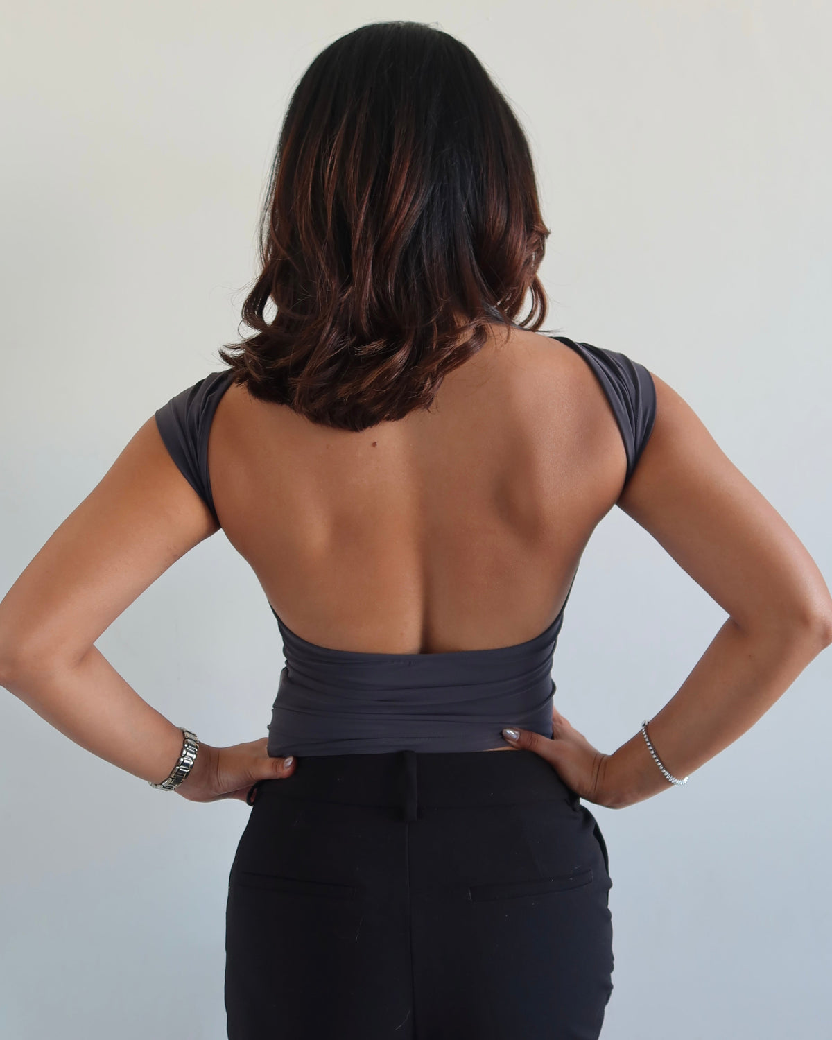 RǏWYÑ | Scoop Back Fitted Top
