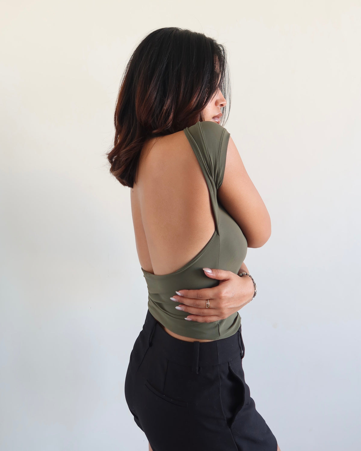 RǏWYÑ | Scoop Back Fitted Top
