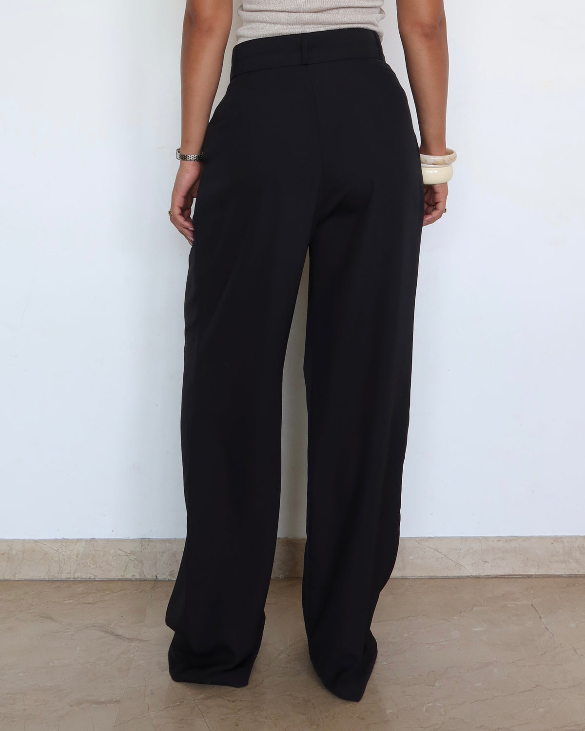 RǏWYÑ | Pleat Persona Wide Tailored Trousers