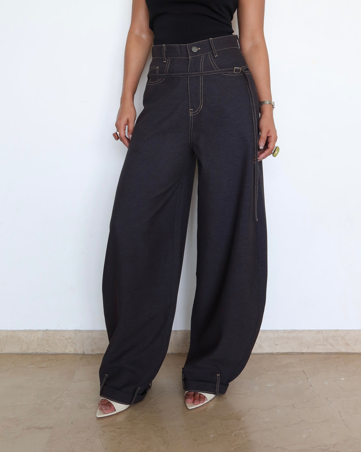 RǏWYÑ | Secondary Denim Look A Like Street Core Pants