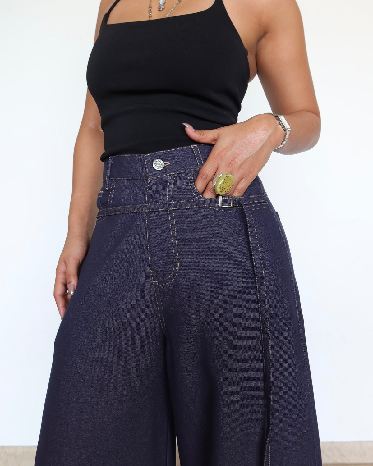 RǏWYÑ | Secondary Denim Look A Like Street Core Pants