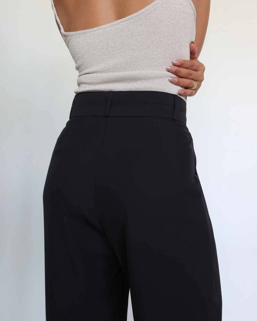RǏWYÑ | Pleat Persona Wide Tailored Trousers