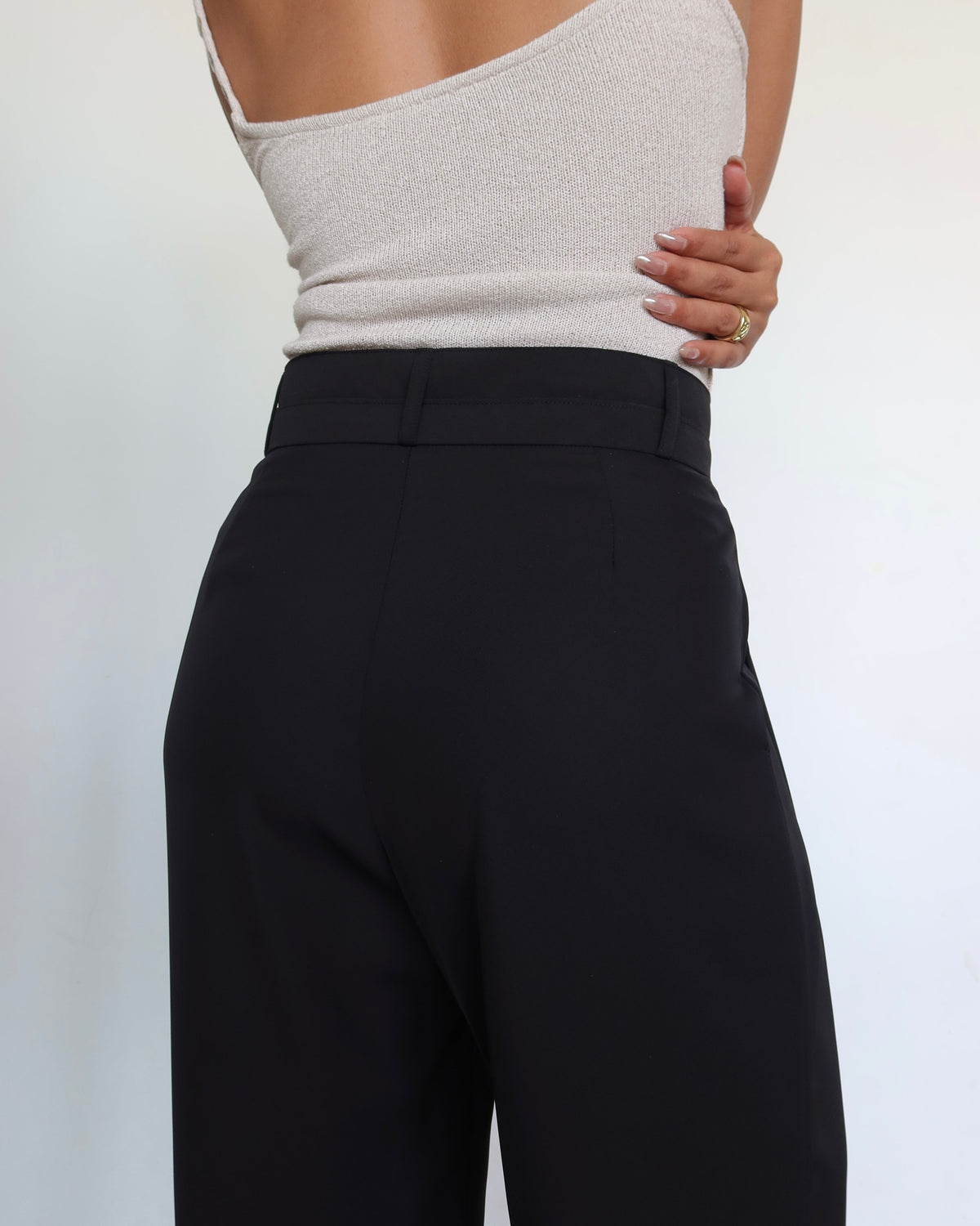 RǏWYÑ | Pleat Persona Wide Tailored Trousers