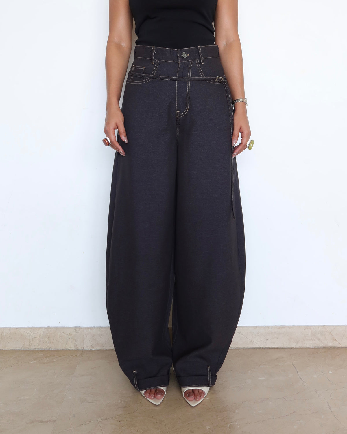 RǏWYÑ | Secondary Denim Look A Like Street Core Pants