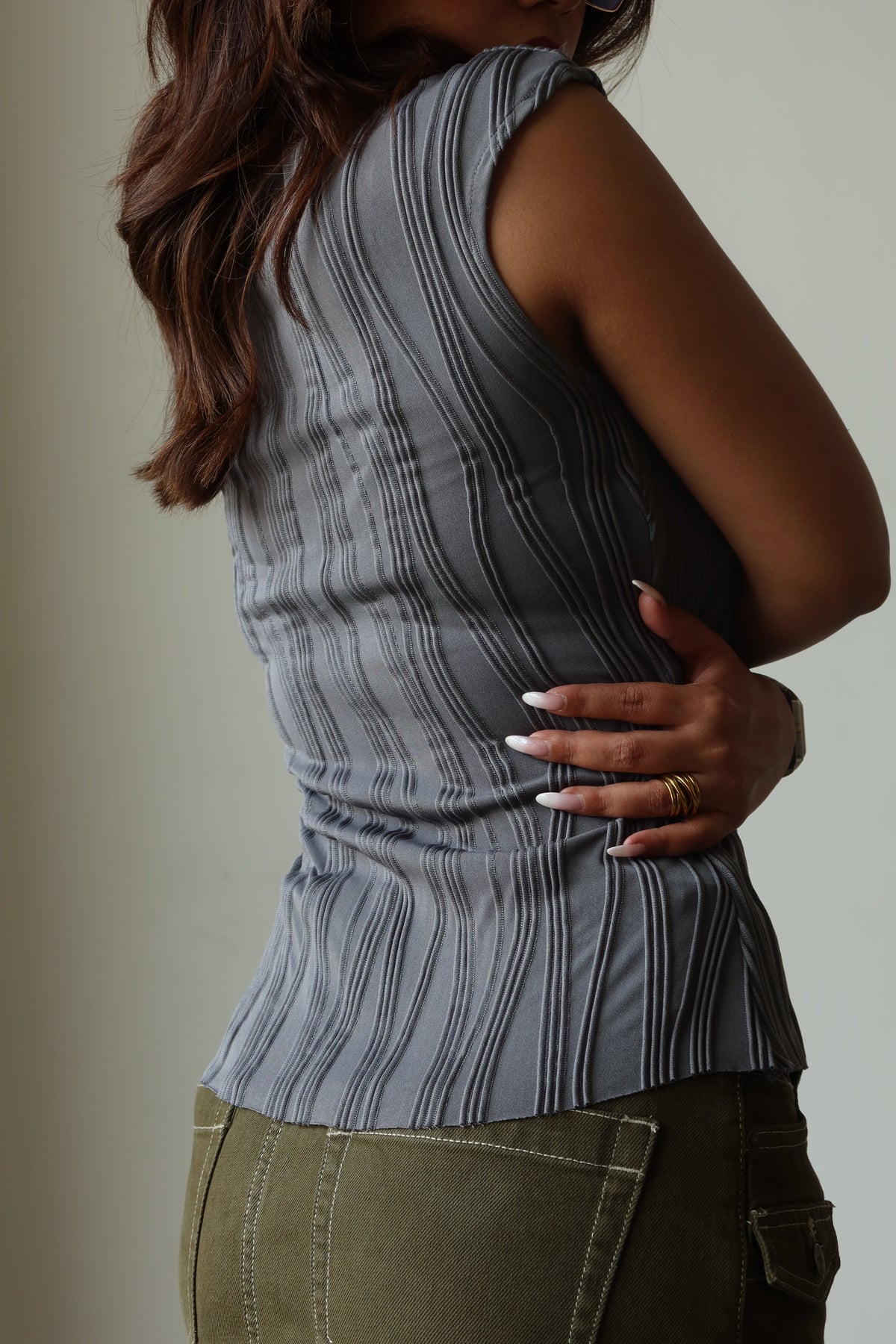 RǏWYÑ | Wavy Aura Fitted Shirt