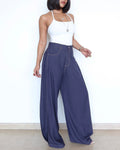 RǏWYÑ | Denim-Inspired Pleated Pants