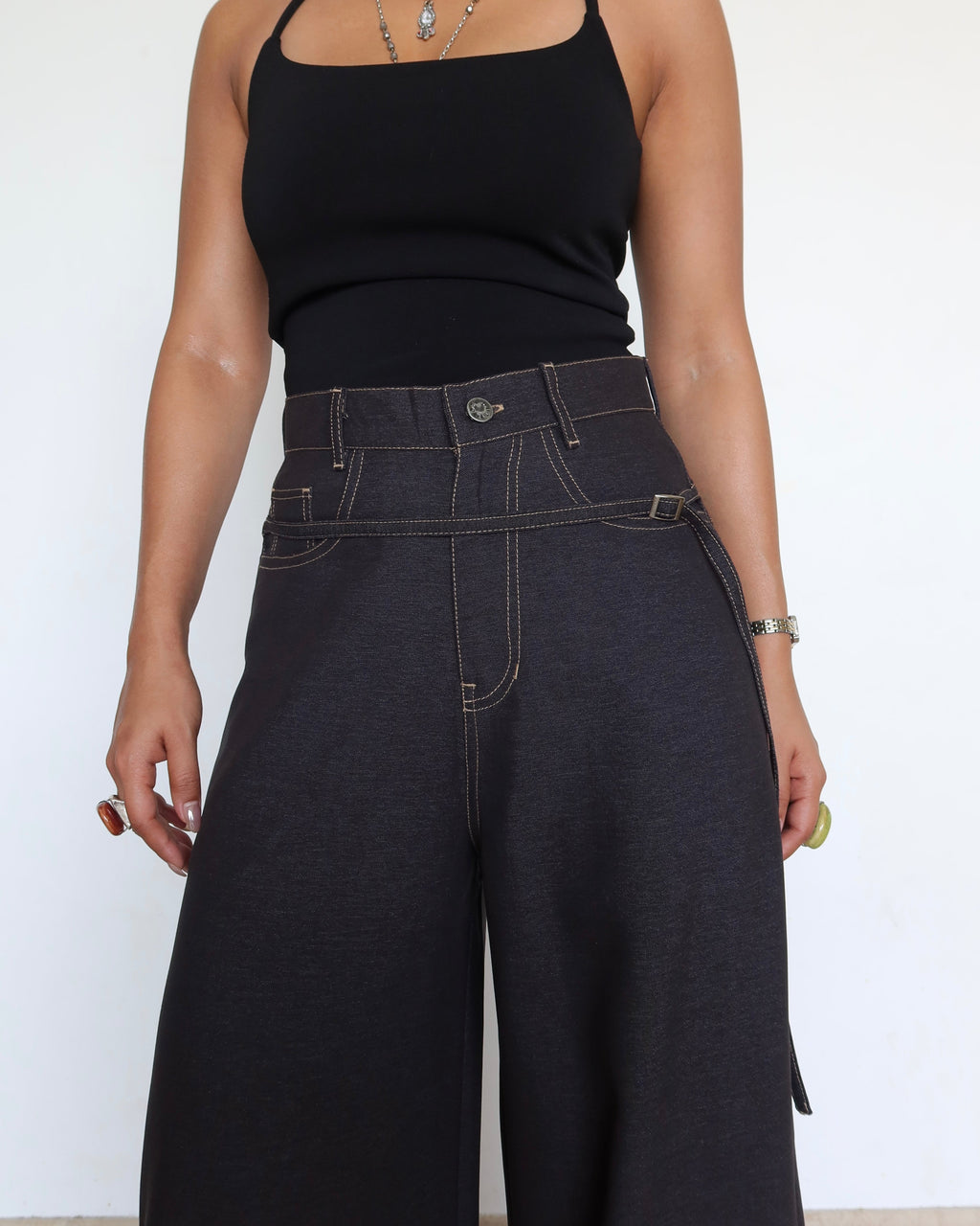 RǏWYÑ | Secondary Denim Look A Like Street Core Pants