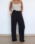 RǏWYÑ | Pleat Persona Wide Tailored Trousers