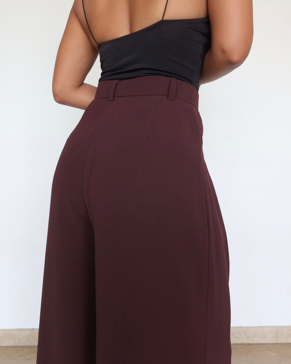 RǏWYÑ | Front Pleat Formation Wide Pants