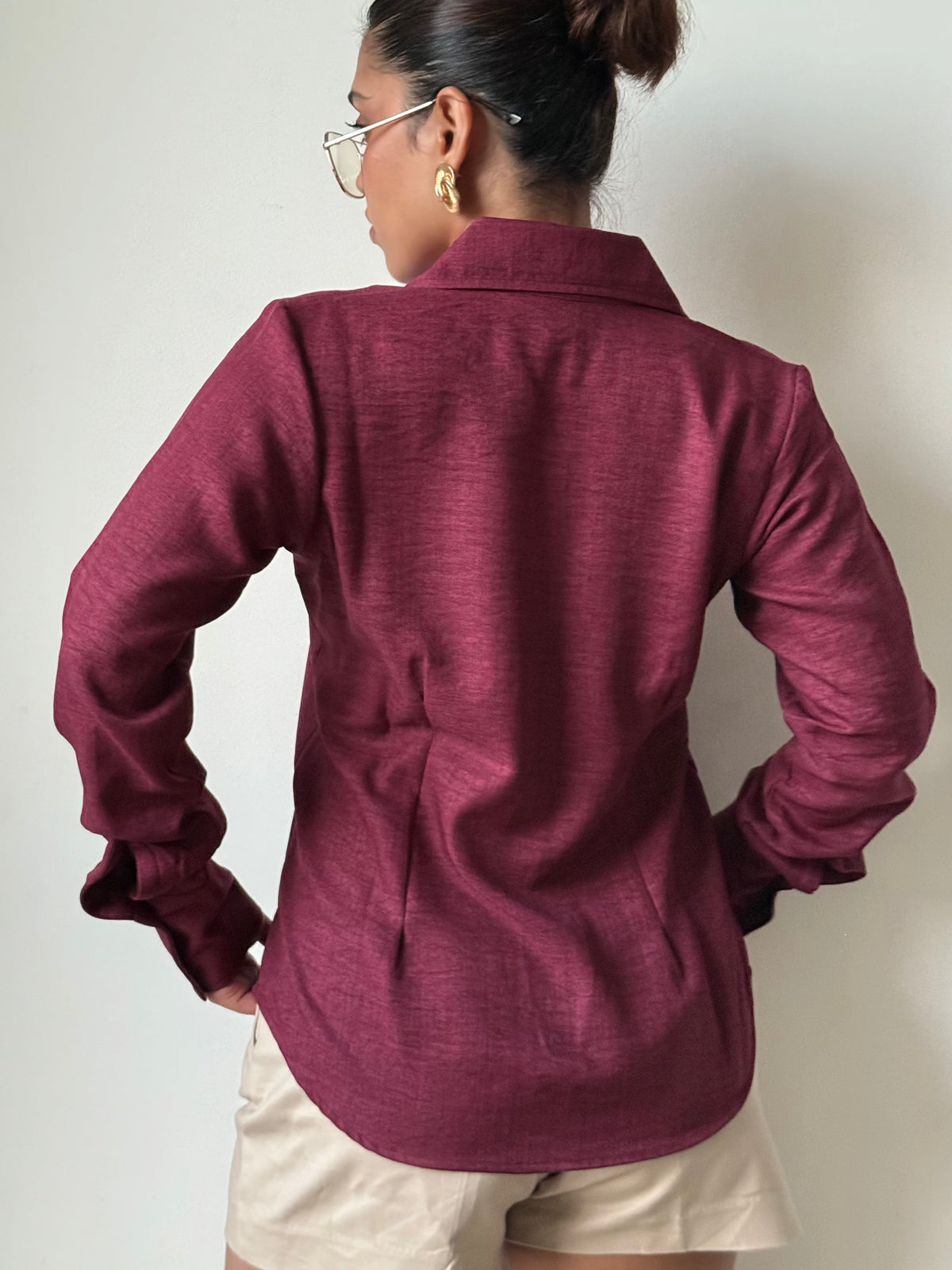 RǏWYÑ | Sculpted Waistline Classic Shirt