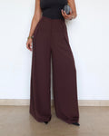 RǏWYÑ | Front Pleat Formation Wide Pants