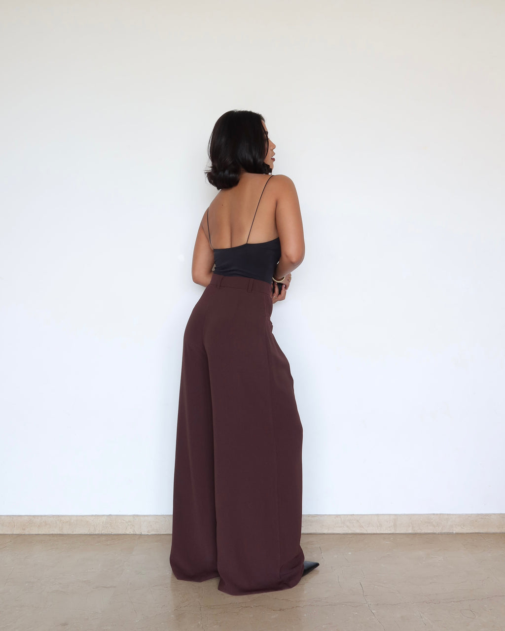 RǏWYÑ | Front Pleat Formation Wide Pants