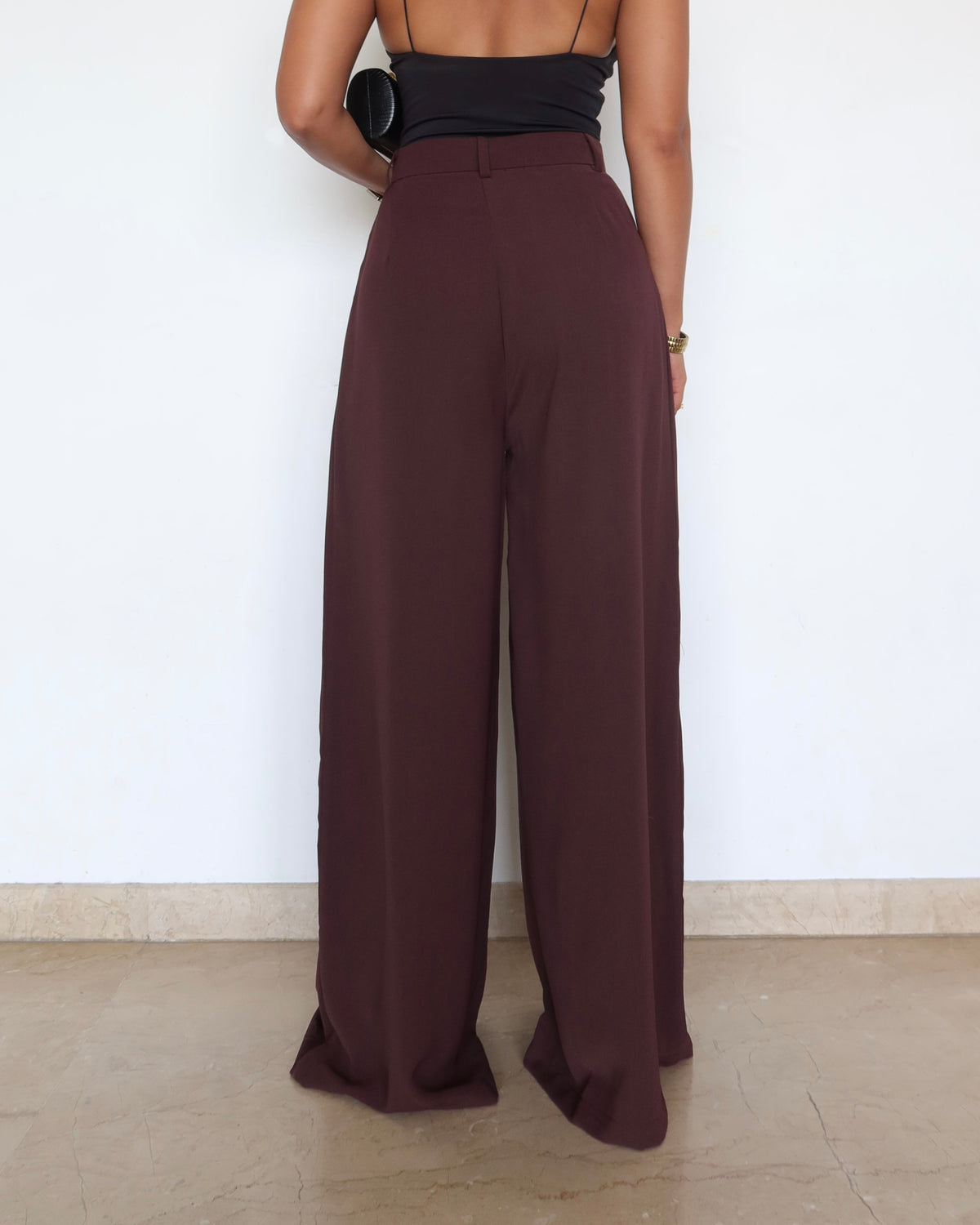 RǏWYÑ | Front Pleat Formation Wide Pants