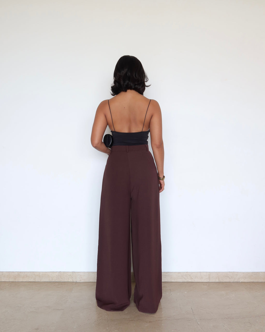 RǏWYÑ | Front Pleat Formation Wide Pants