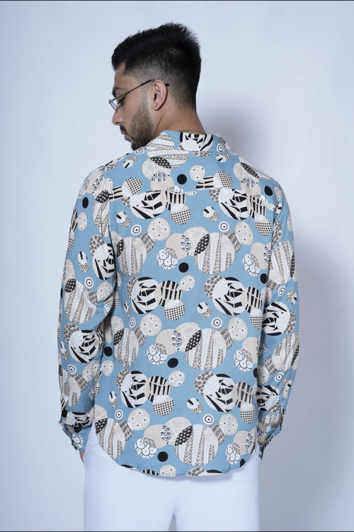 RIWYN Infinite Circle Full-Sleeves Shirt
