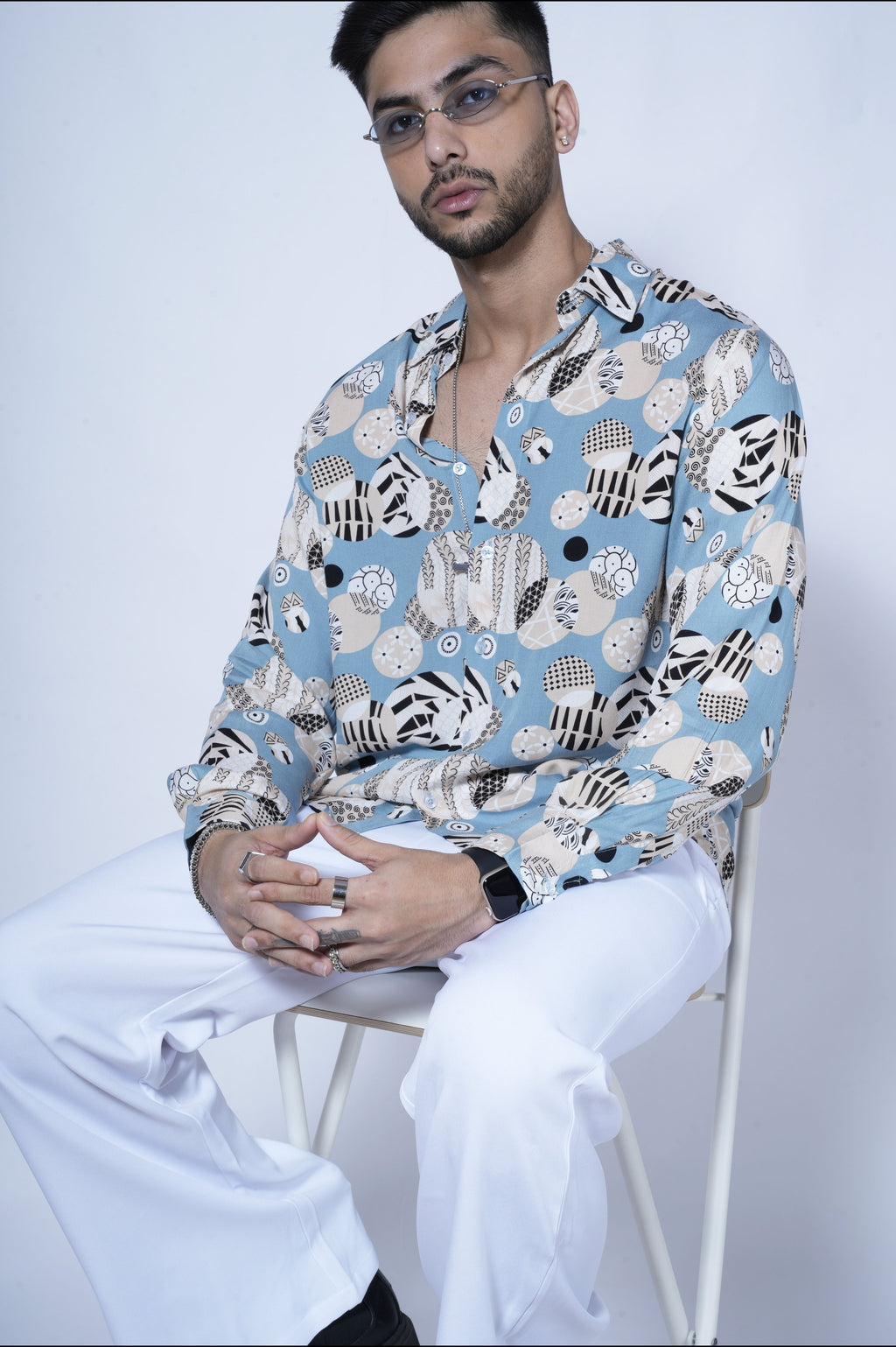 RIWYN Infinite Circle Full-Sleeves Shirt
