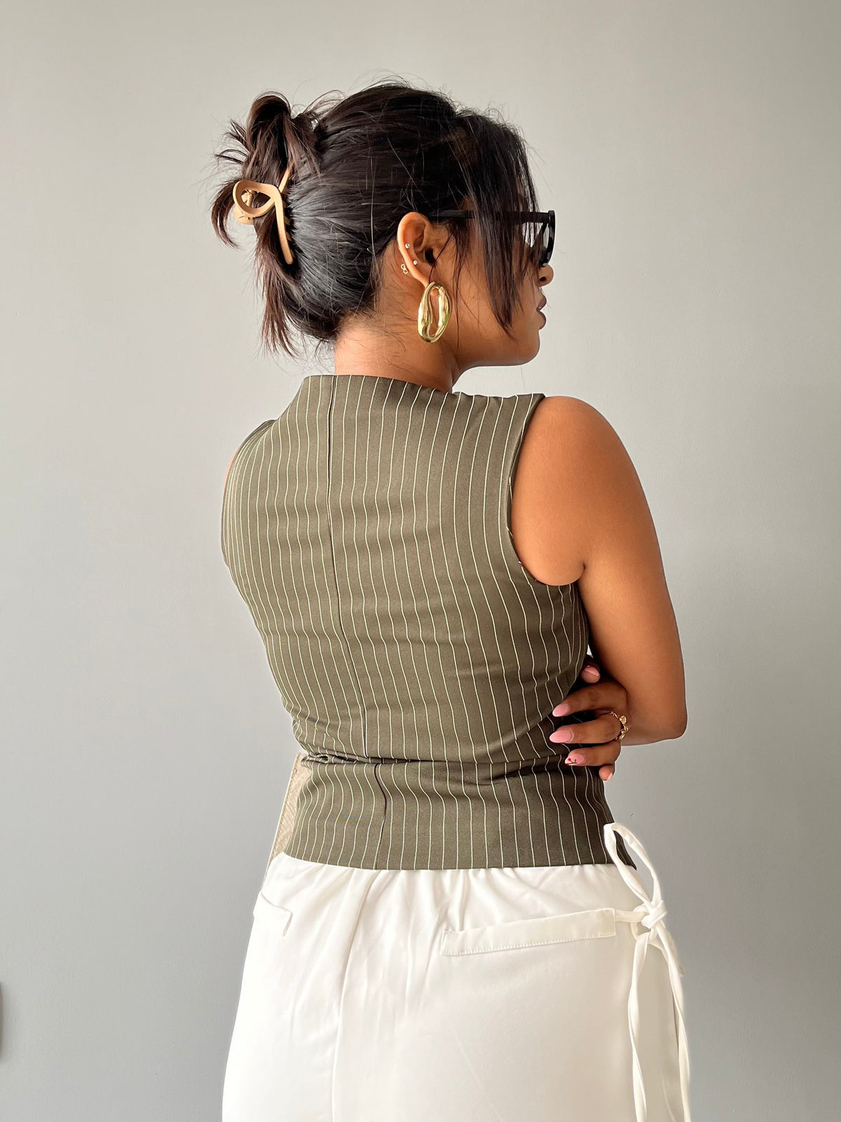RǏWYÑ | Contoured Stripe Vest