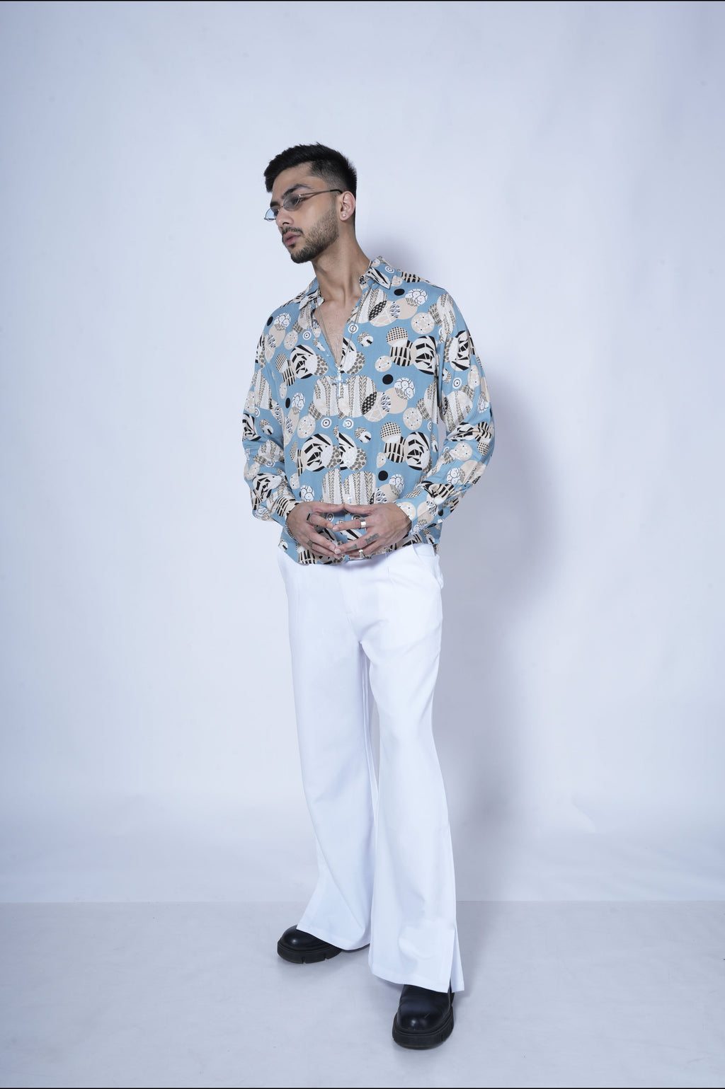 RIWYN Infinite Circle Full-Sleeves Shirt