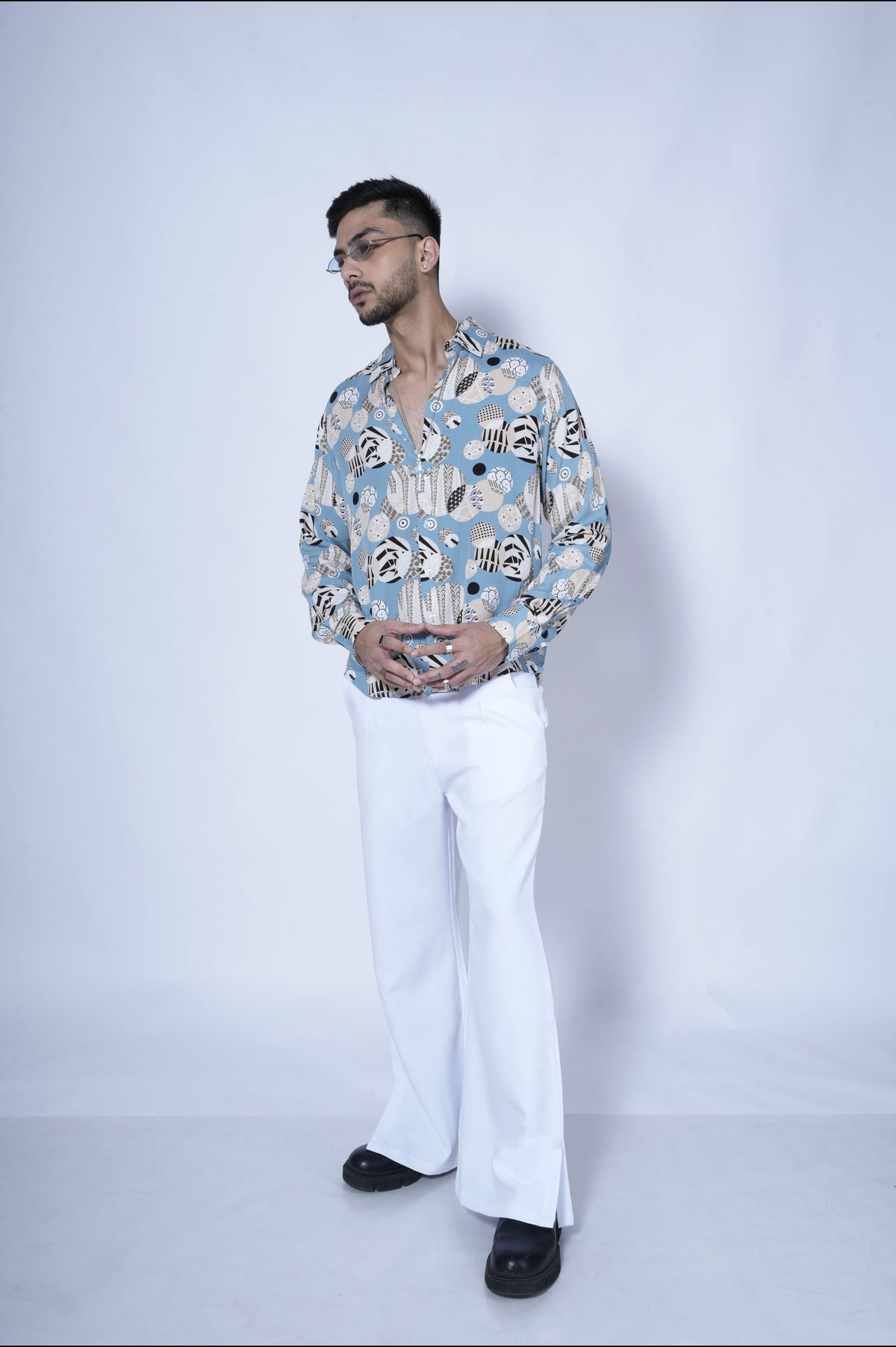 RIWYN Infinite Circle Full-Sleeves Shirt