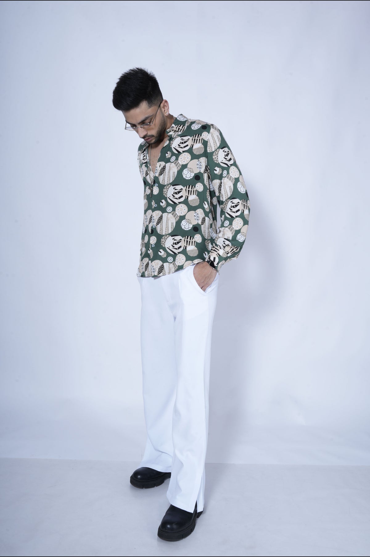 RIWYN Infinite Circle Full-Sleeves Shirt