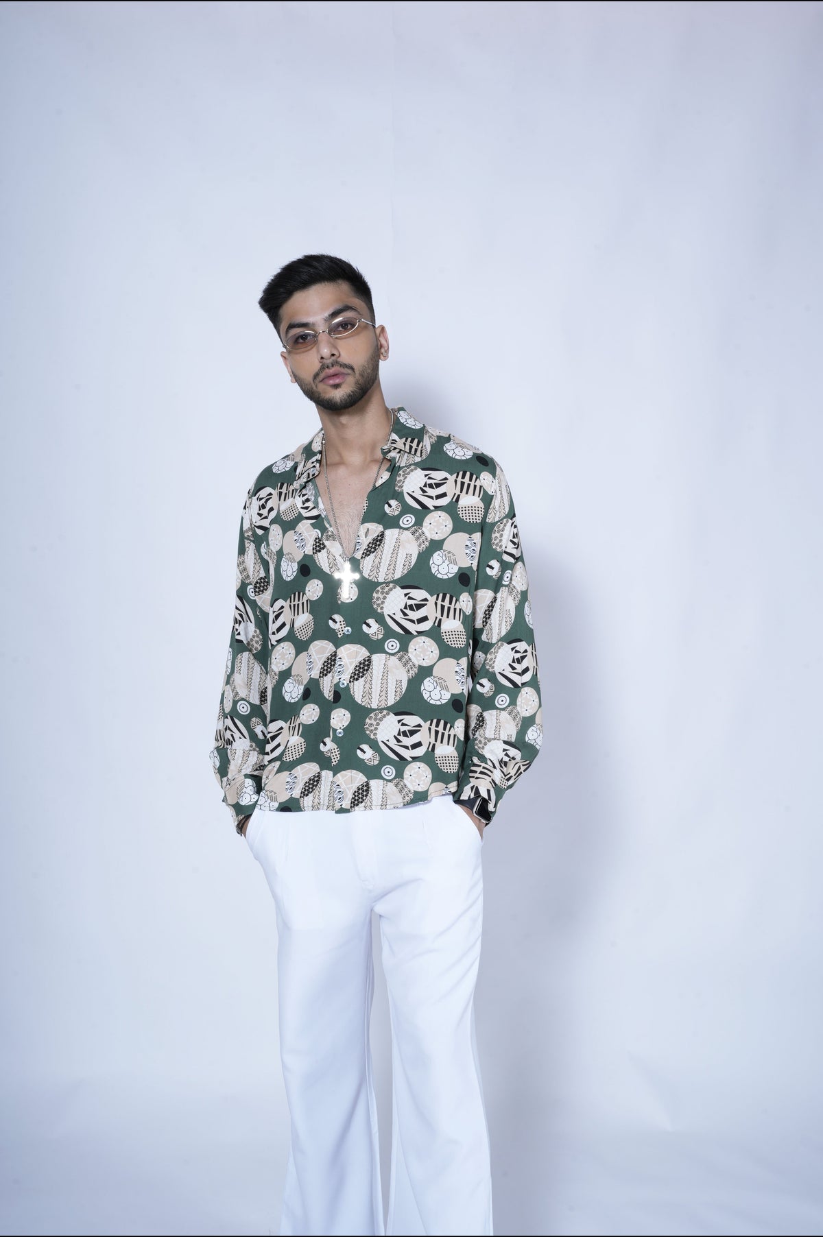 RIWYN Infinite Circle Full-Sleeves Shirt