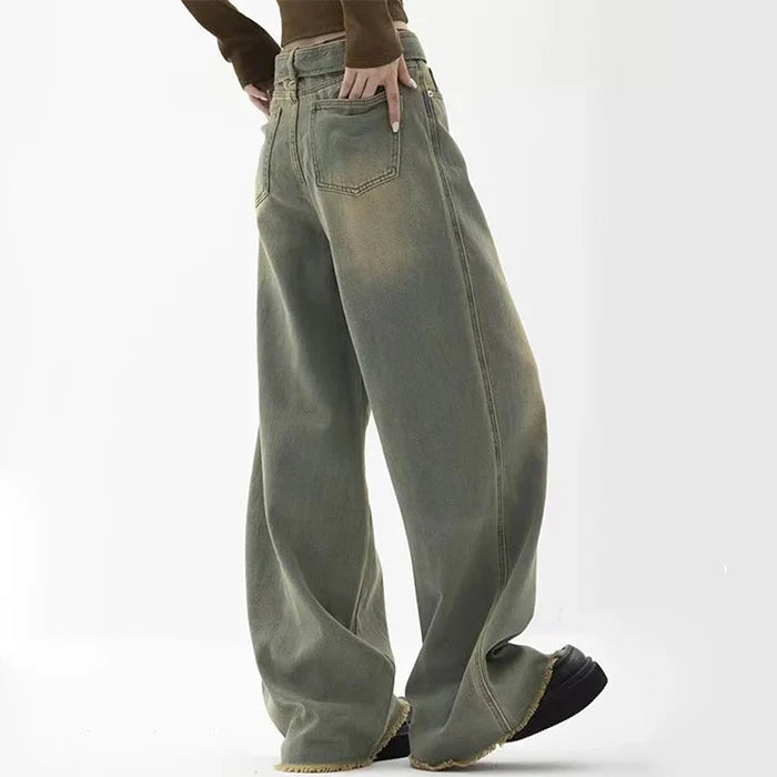 RǏWYÑ | Blue Dust Essence Baggy Jeans