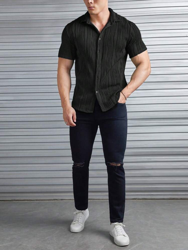 RIWYN Fine Knit Slim Fit Shirt