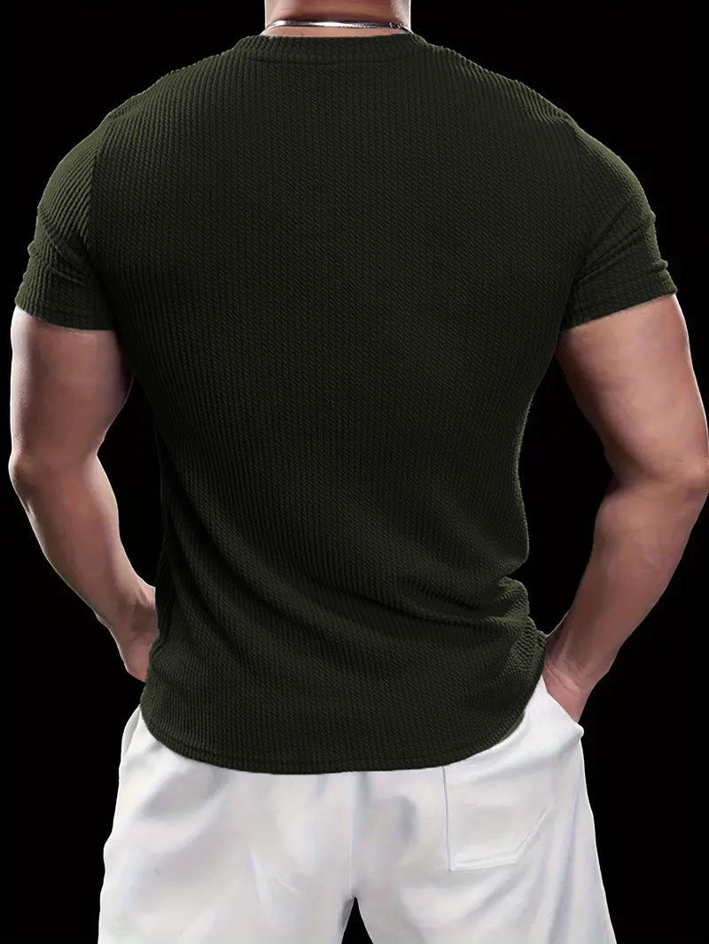 RIWYN Premium Textured Round Neck T- Shirt
