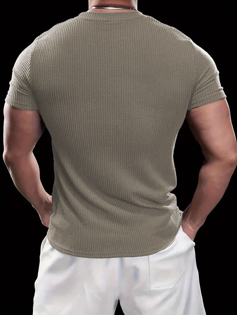 RIWYN Premium Textured Round Neck T- Shirt