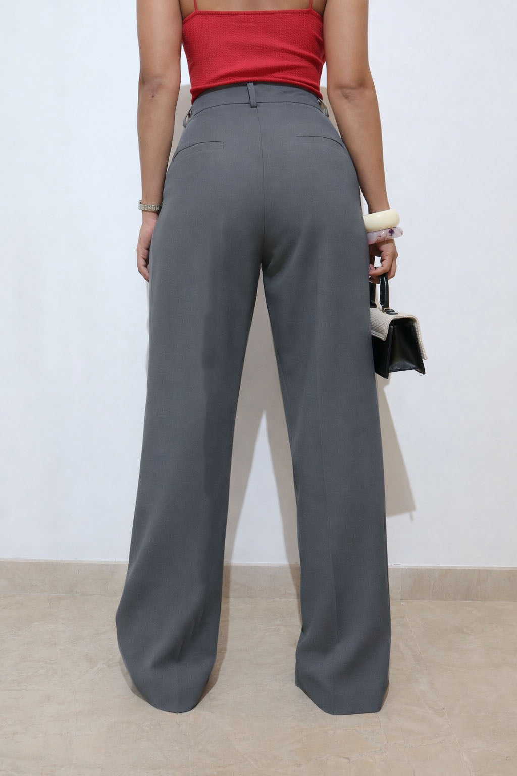 RǏWYÑ | Settle Side Button Pleated Wide Pants