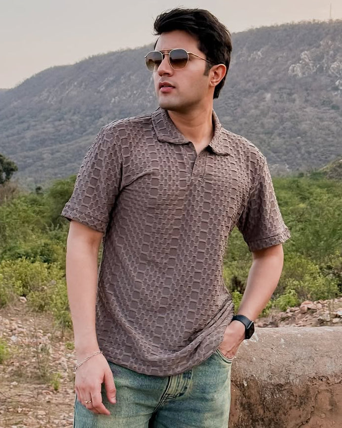 RIWYN Jacquard Elite Polo T-shirt