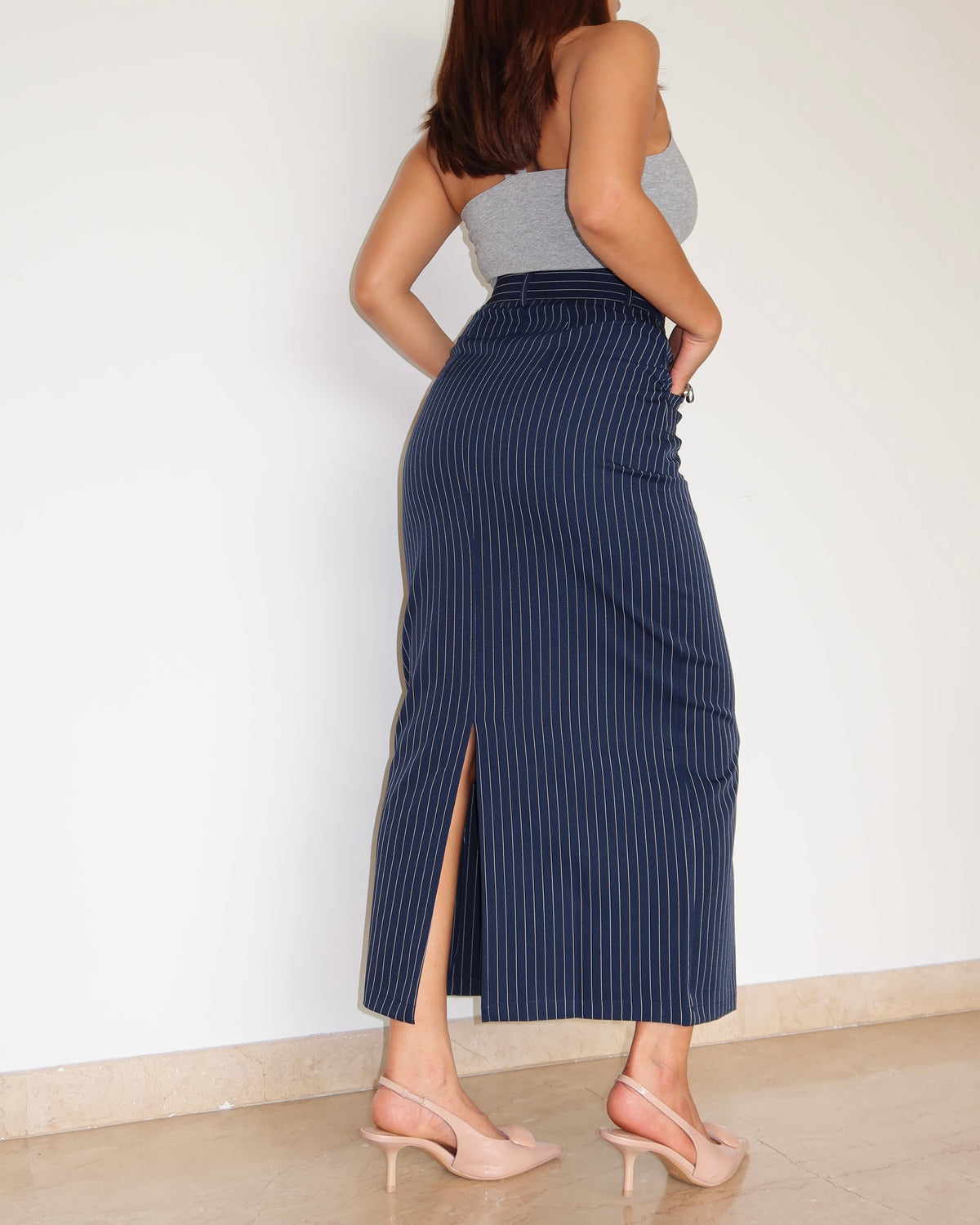 RǏWYÑ | Stripe Statement Skirt