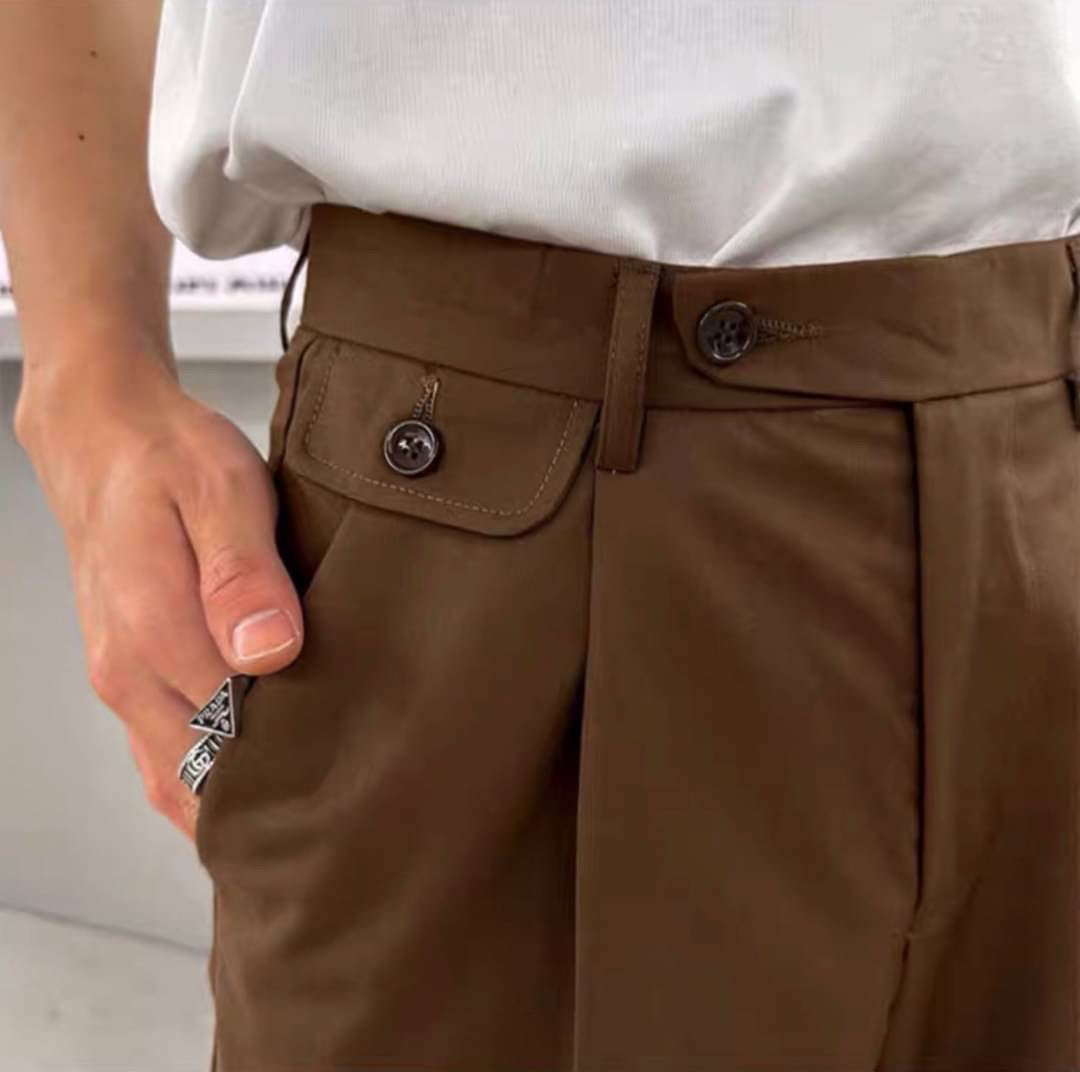 RIWYN Oh So Wide Korean Men Pants