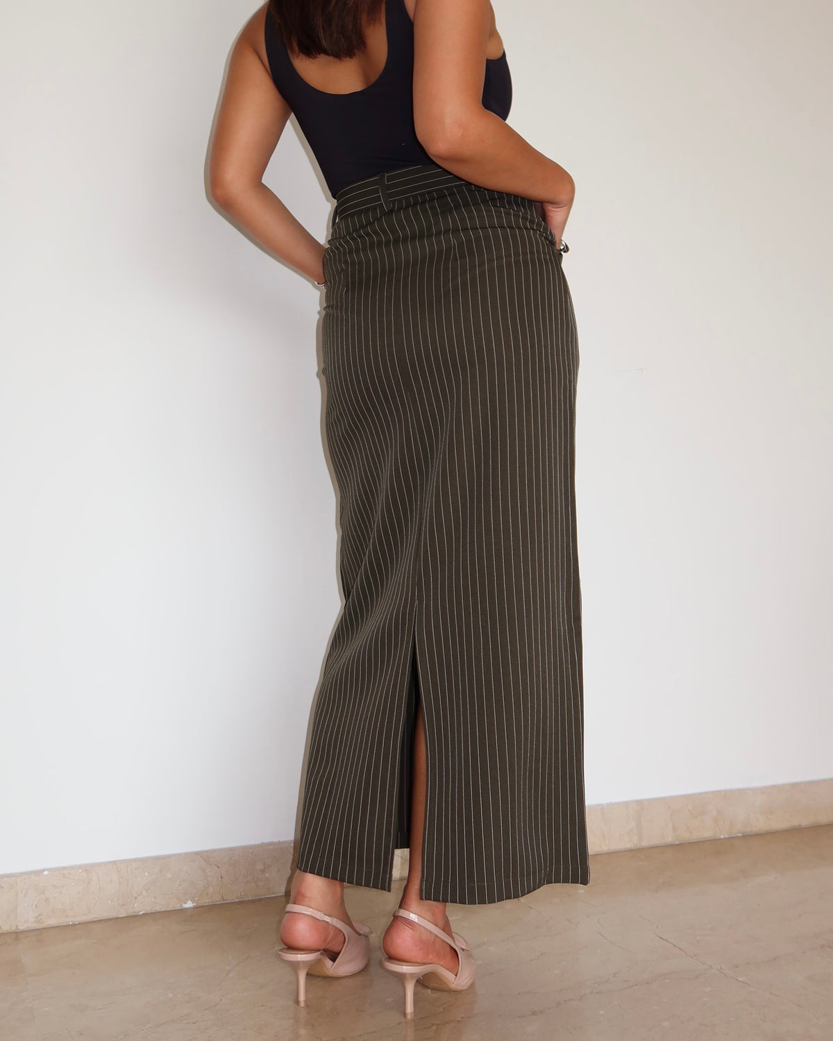 RǏWYÑ | Stripe Statement Skirt