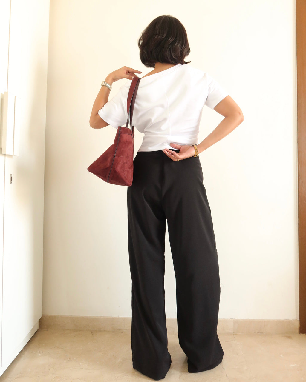 RǏWYÑ | Outline Pleats Pants