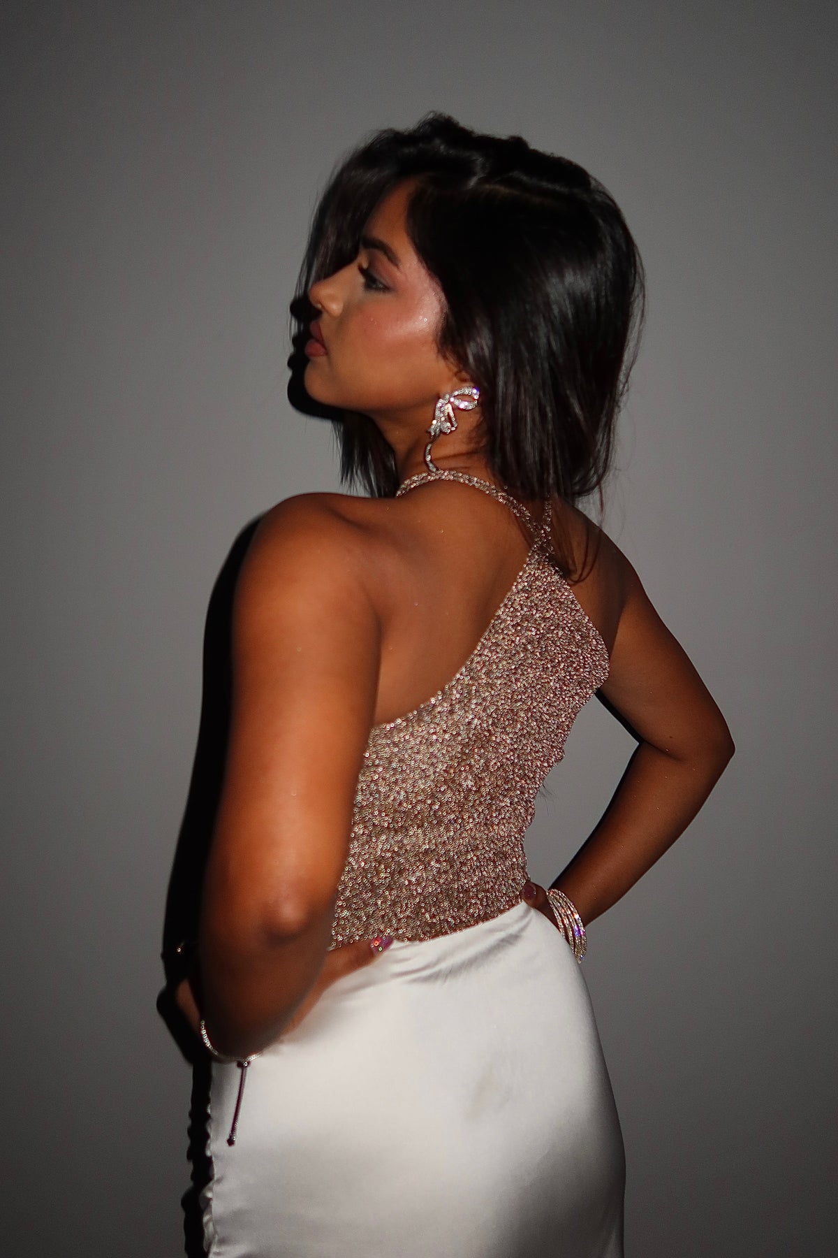 RǏWYÑ | Glitter Frost Halter Top