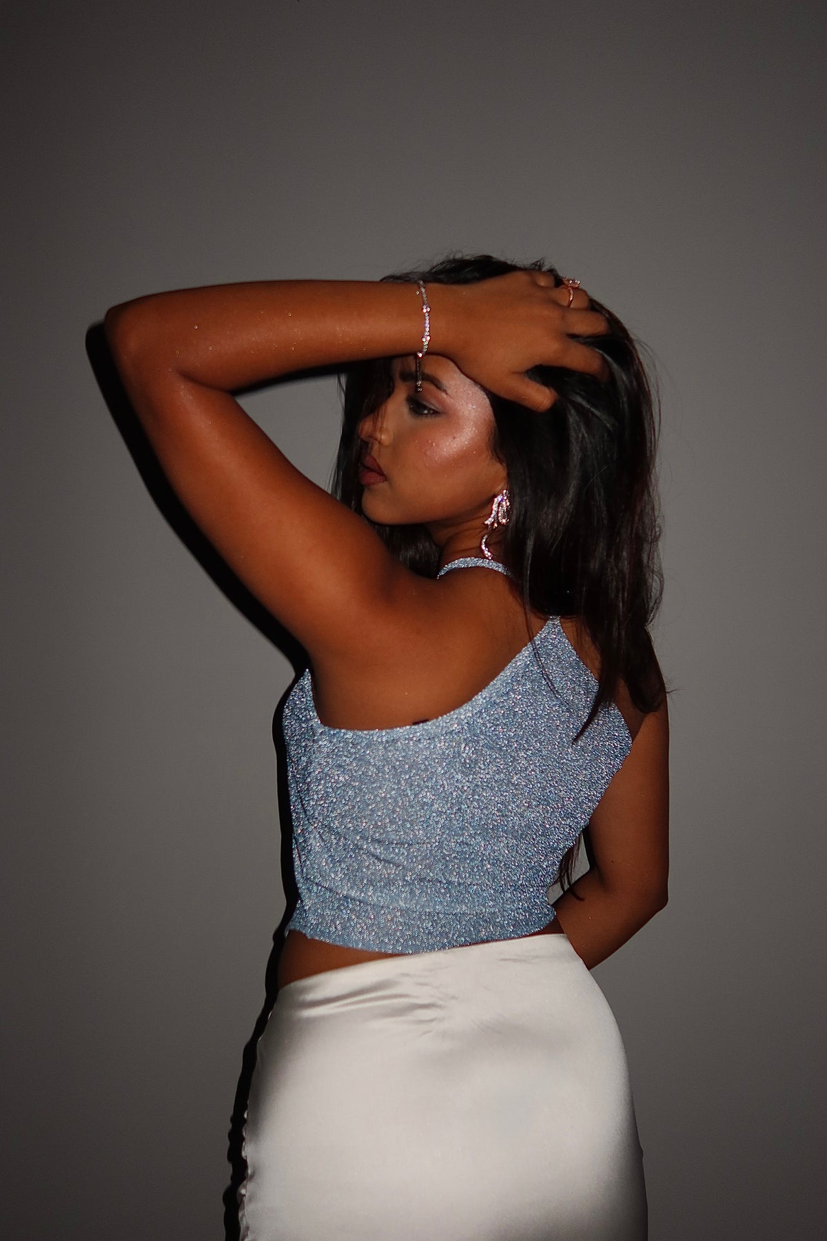 RǏWYÑ | Glitter Frost Halter Top