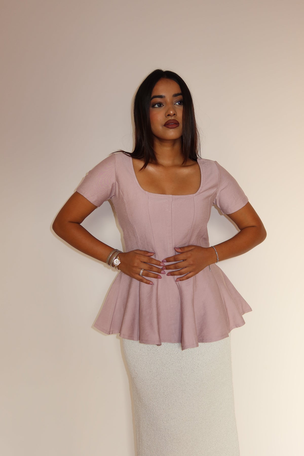 RǏWYÑ | Grace Flare Corset Top