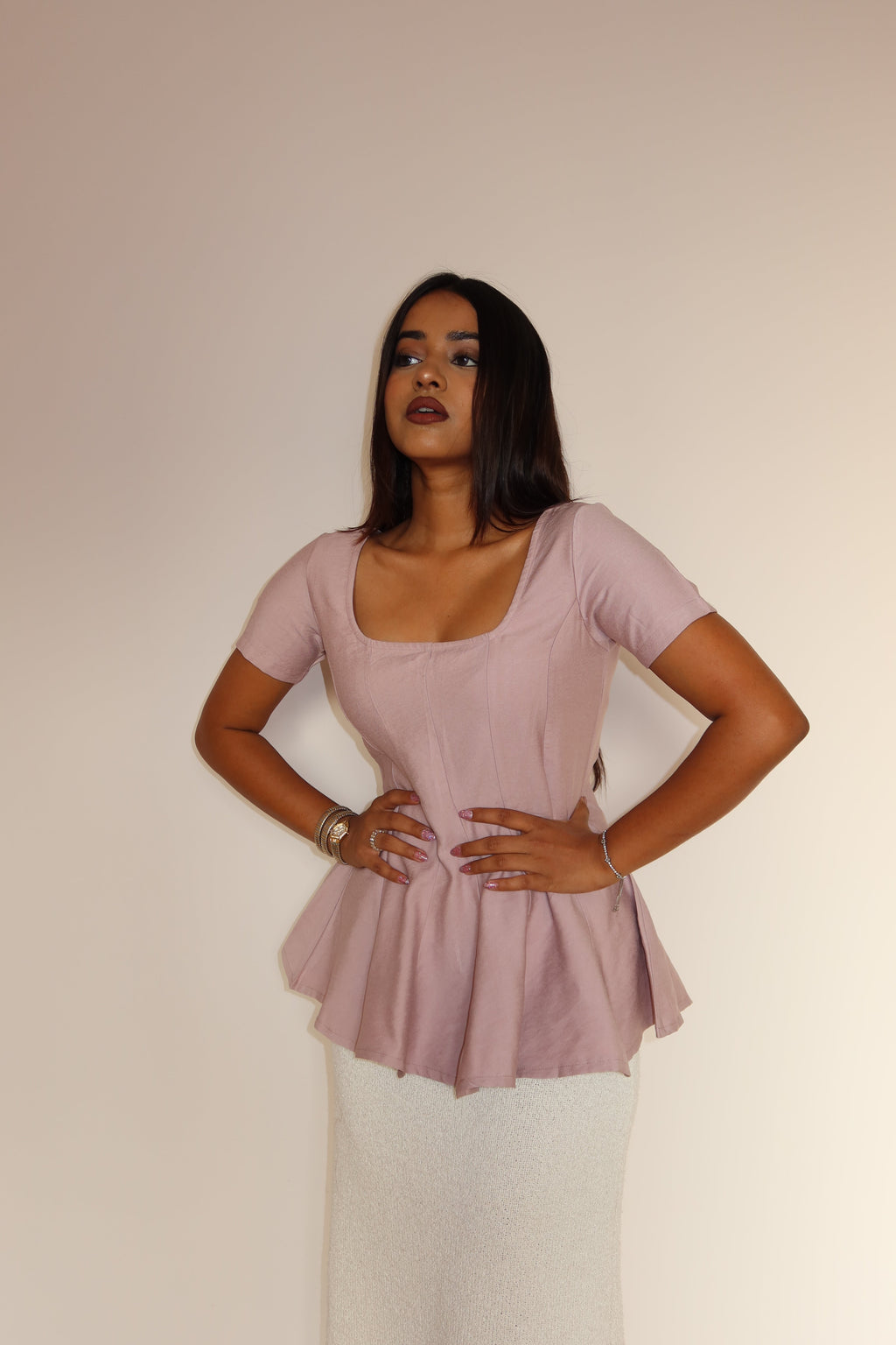 RǏWYÑ | Grace Flare Corset Top