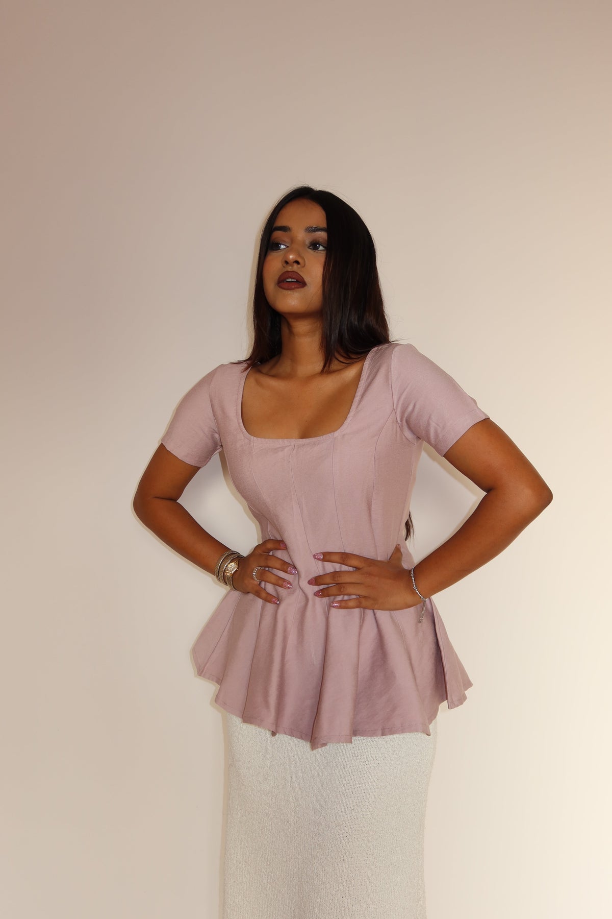 RǏWYÑ | Grace Flare Corset Top