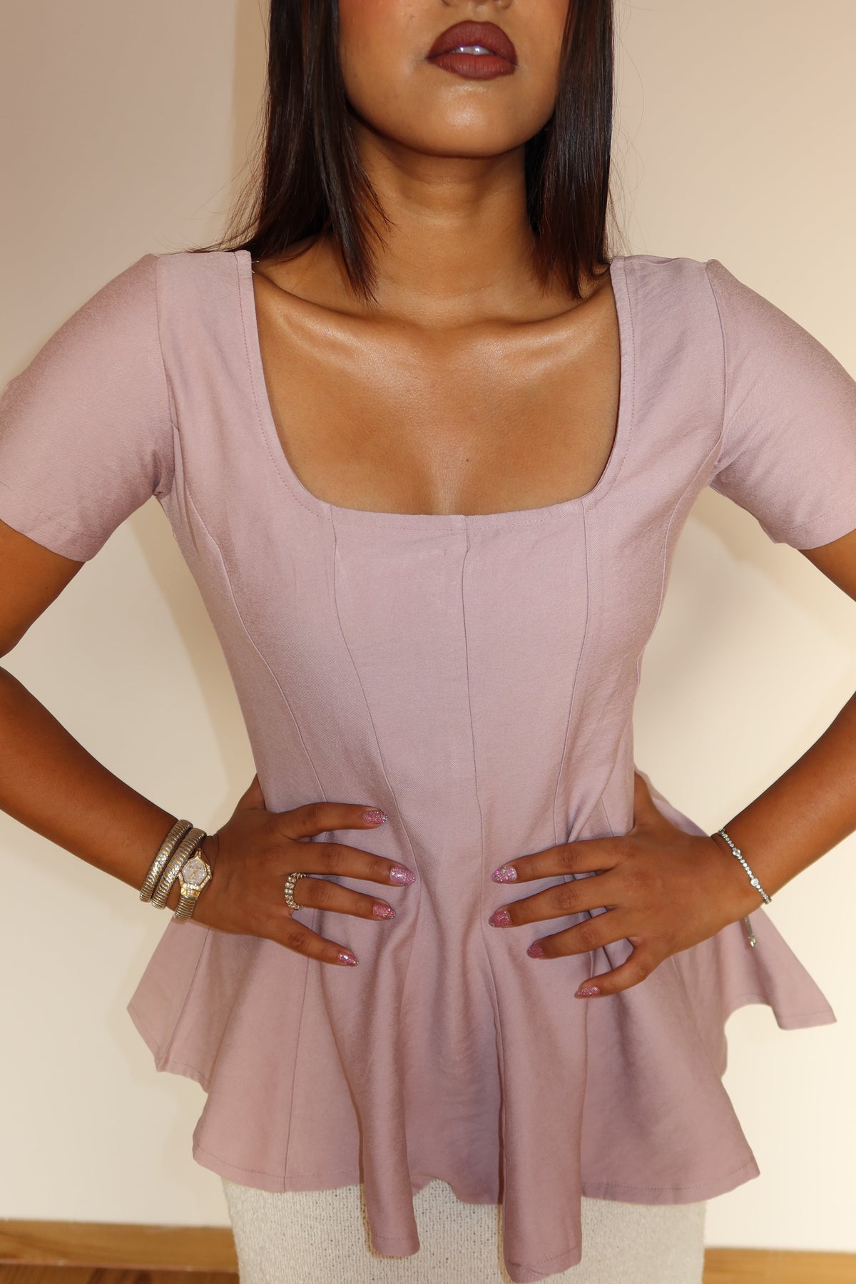 RǏWYÑ | Grace Flare Corset Top