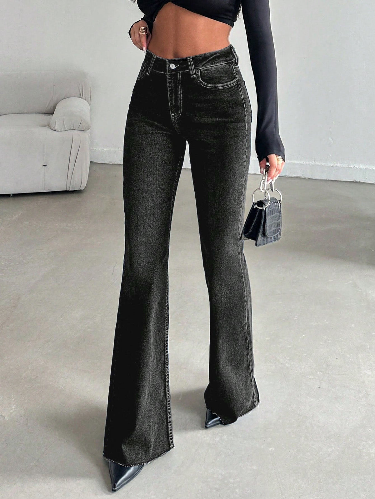 RǏWYÑ | Iconic Babe Raw Edge Bootcut Jeans