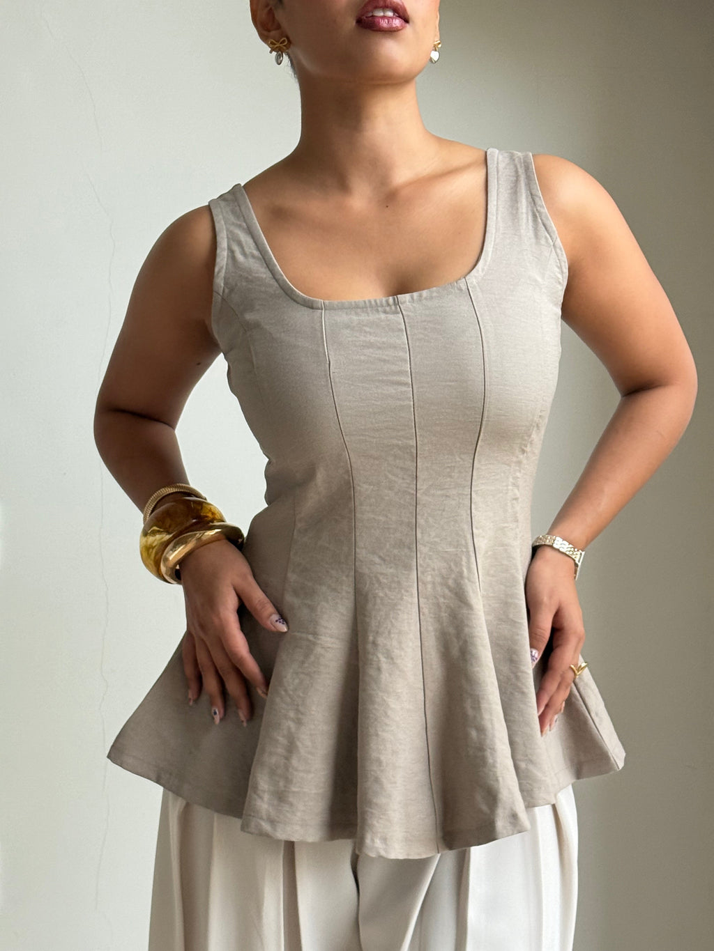 RǏWYÑ | Couture Corset Flare Top