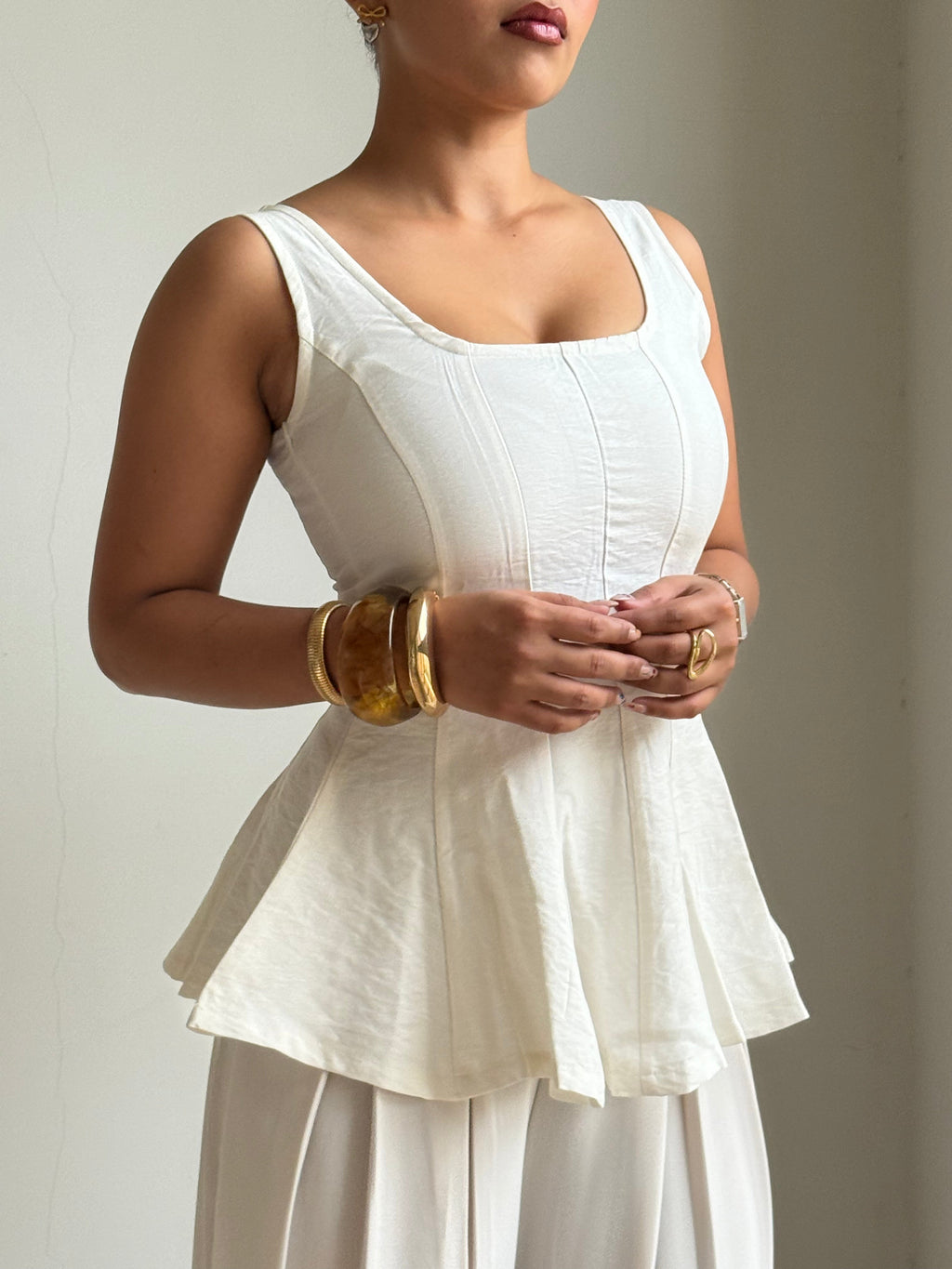 RǏWYÑ | Couture Corset Flare Top