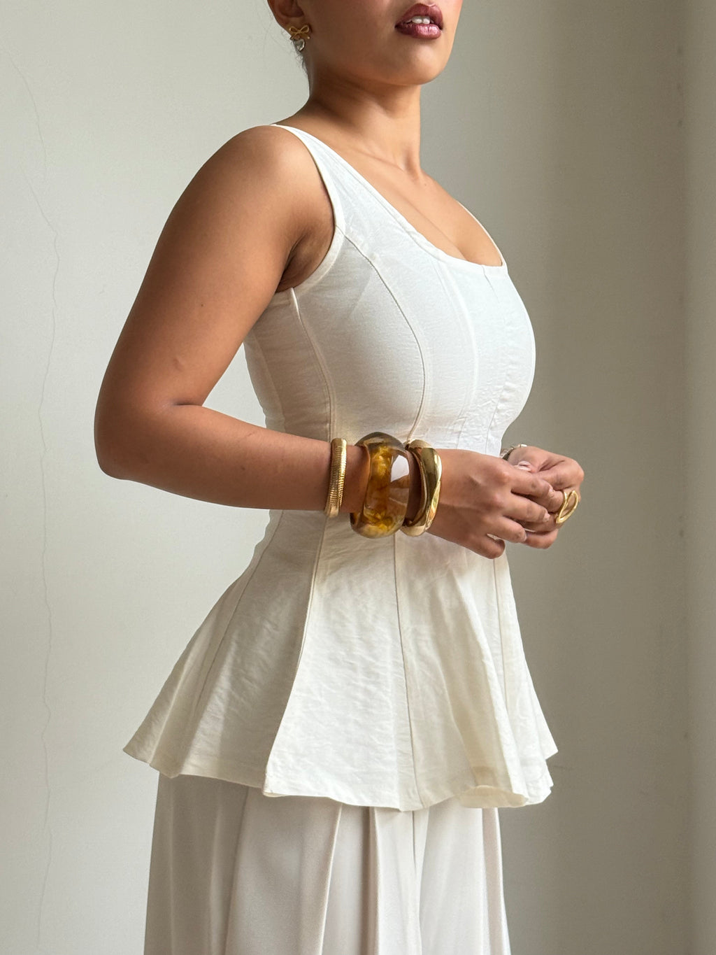 RǏWYÑ | Couture Corset Flare Top