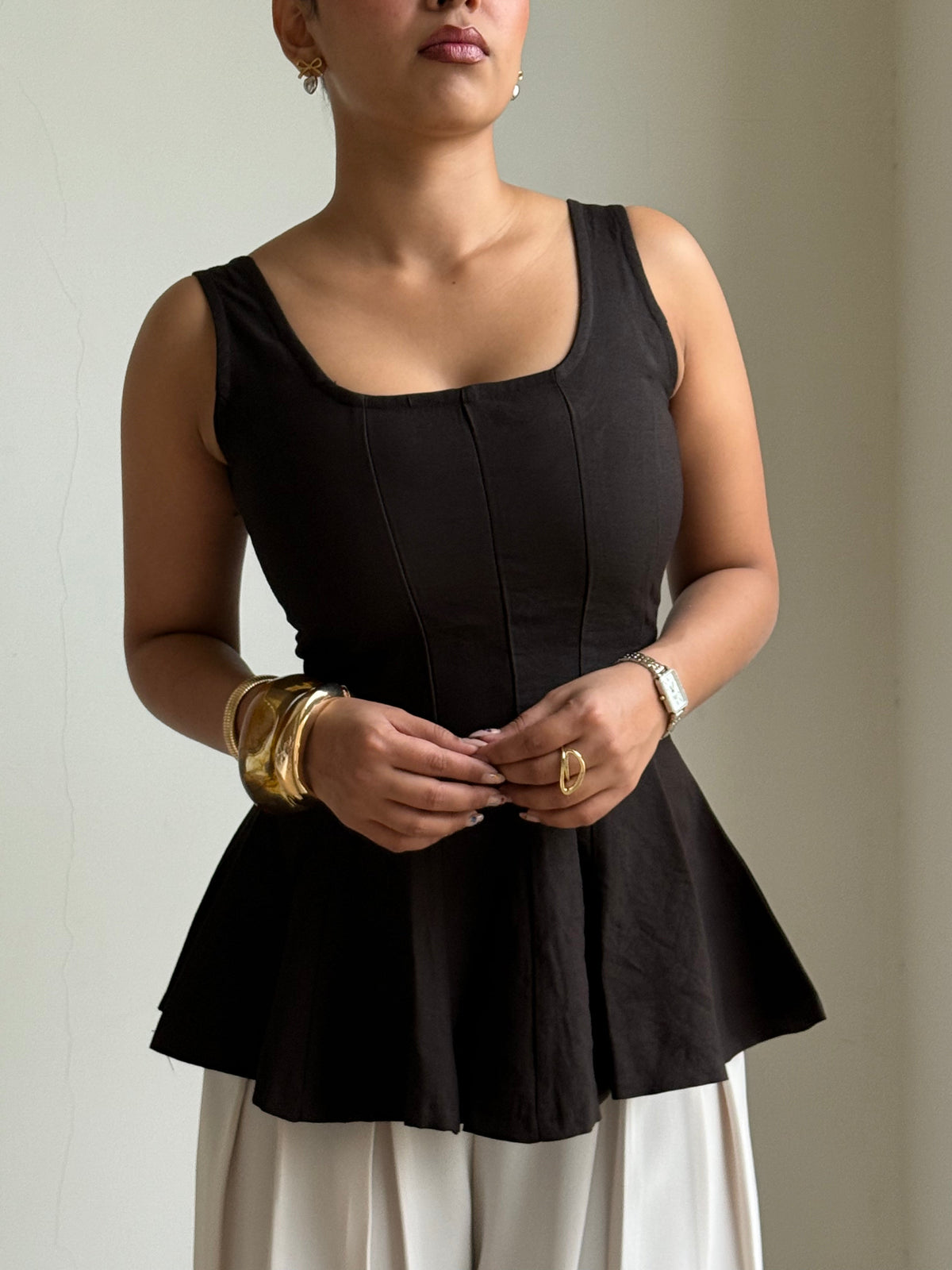 RǏWYÑ | Couture Corset Flare Top