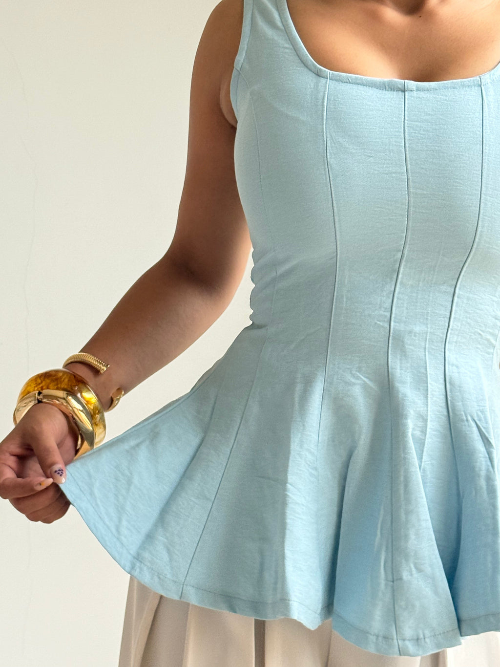 RǏWYÑ | Couture Corset Flare Top