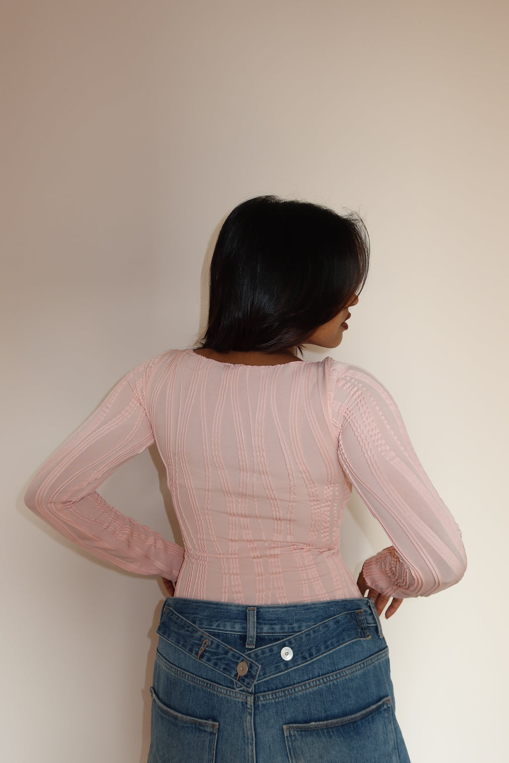 RǏWYÑ | Wavy Aura Full Sleeve Top