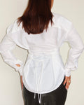 RǏWYÑ | Tie Up Waist Statement Shirt