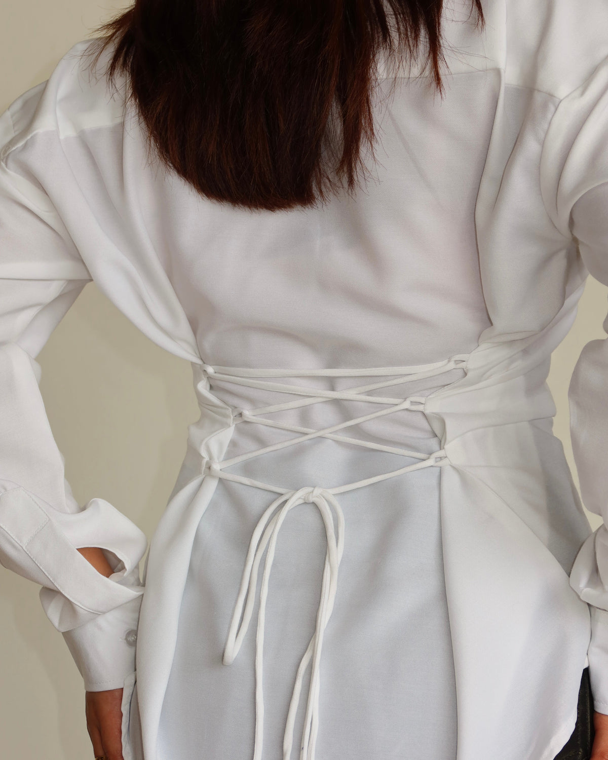 RǏWYÑ | Tie Up Waist Statement Shirt